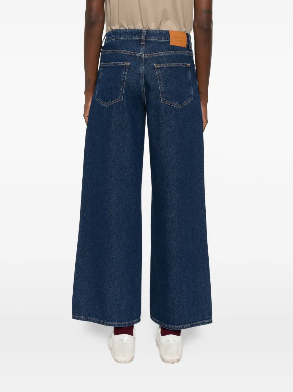 Gant Jeans met knoopsluiting Blauw