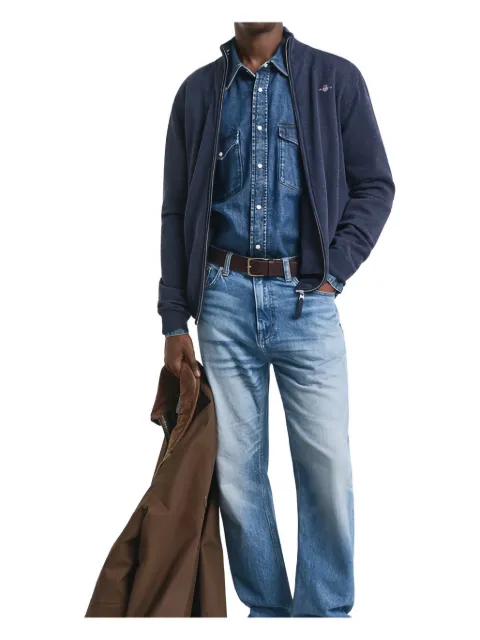 Gant superfine lambswool zip cardigan