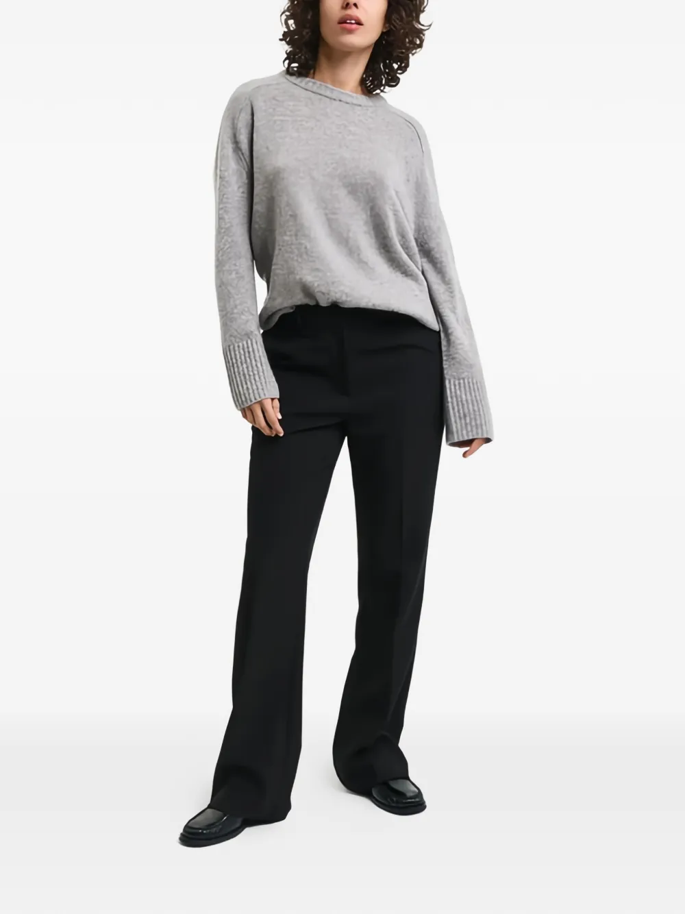Gant Broek met geplooid detail Zwart