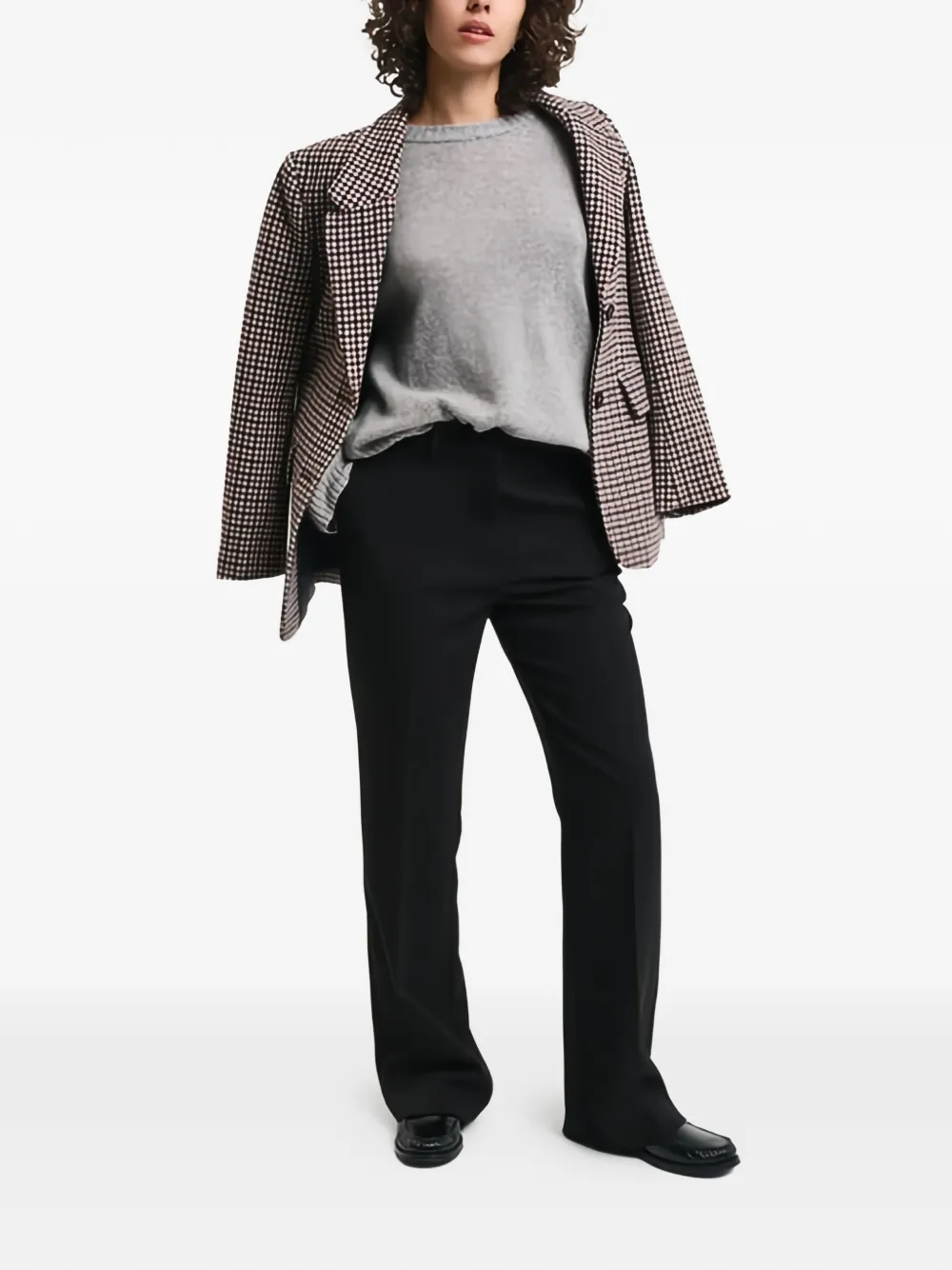 Gant Broek met geplooid detail - Zwart