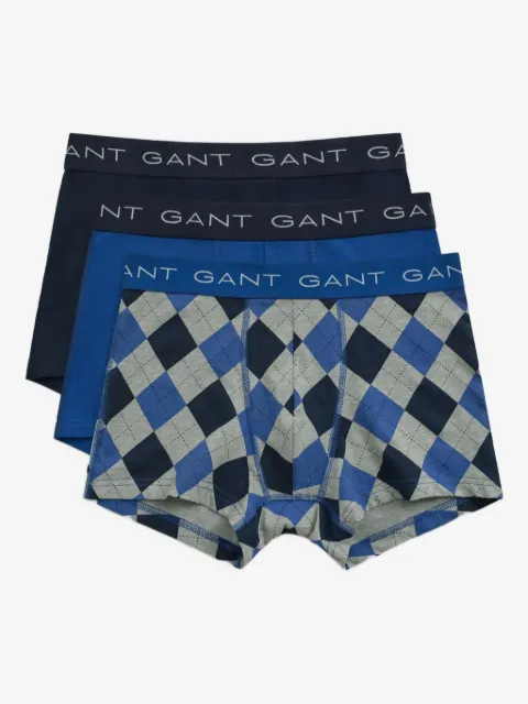 Gant argyle print trunk 3-pack