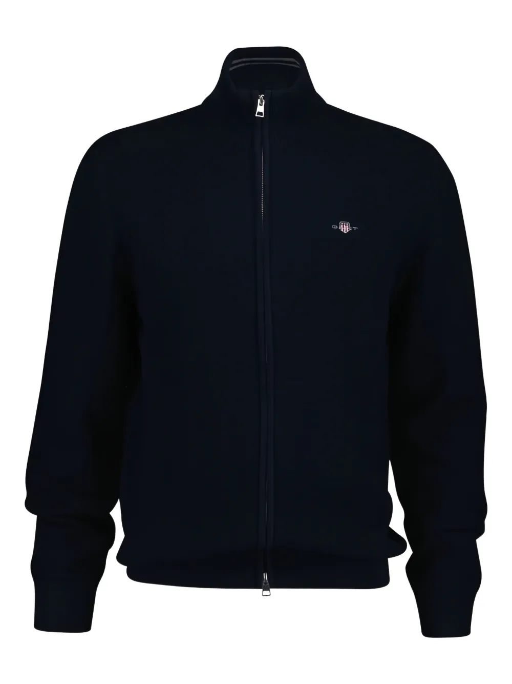 Gant 拉链纹理开衫 | 蓝色 | Image 1