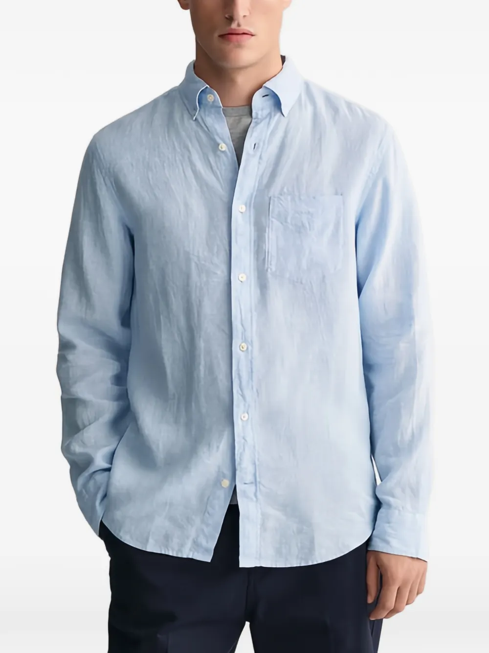  Gant Chest-pocket Shirt - Blue 