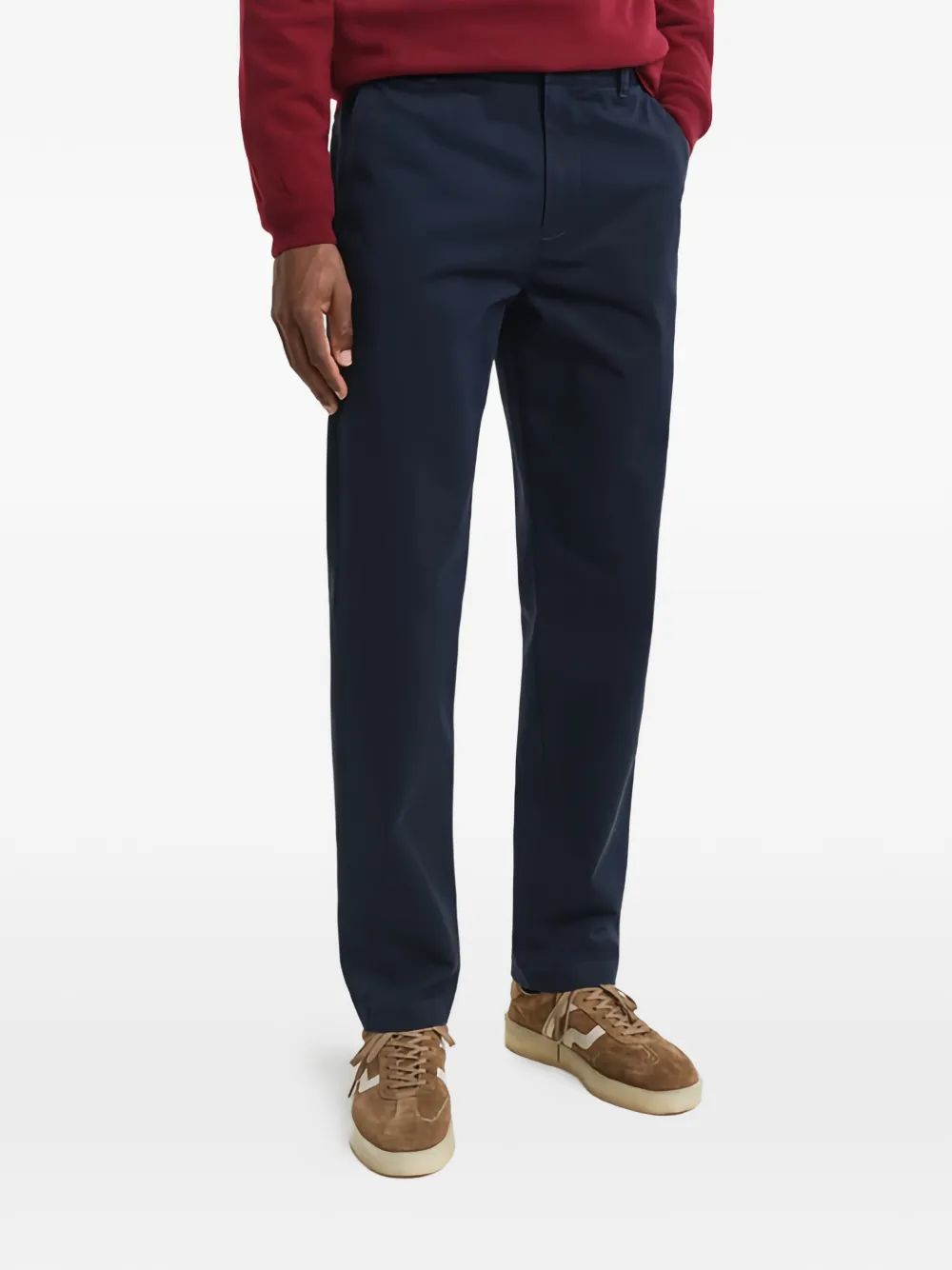 Gant Comfort Super Chinos Trousers In Blue