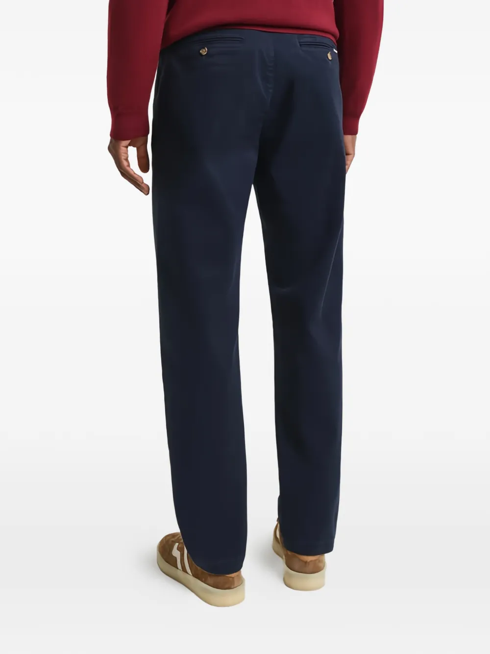Gant Comfort Super Chinos Trousers In Blue