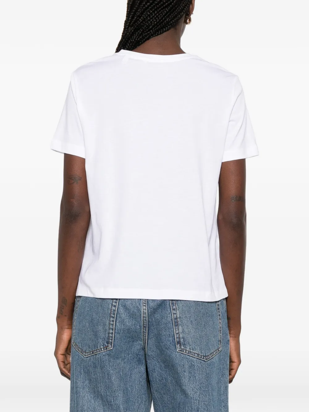 Gant T-shirt met ronde hals Wit