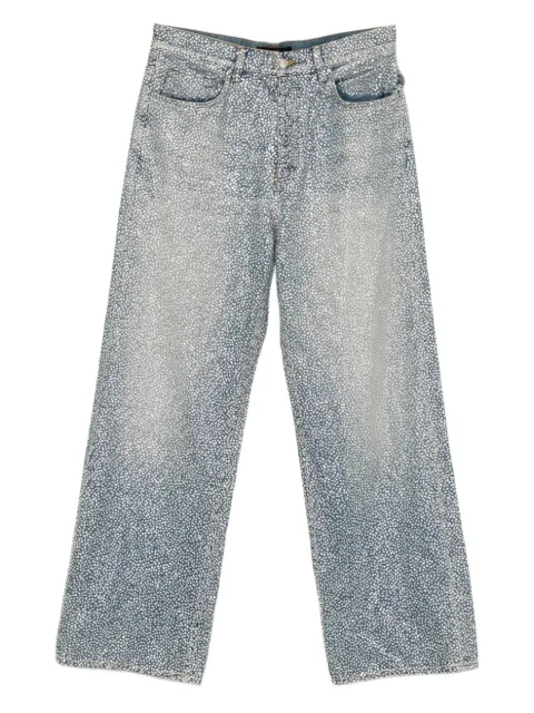 AMIRI embellished straight-leg jeans