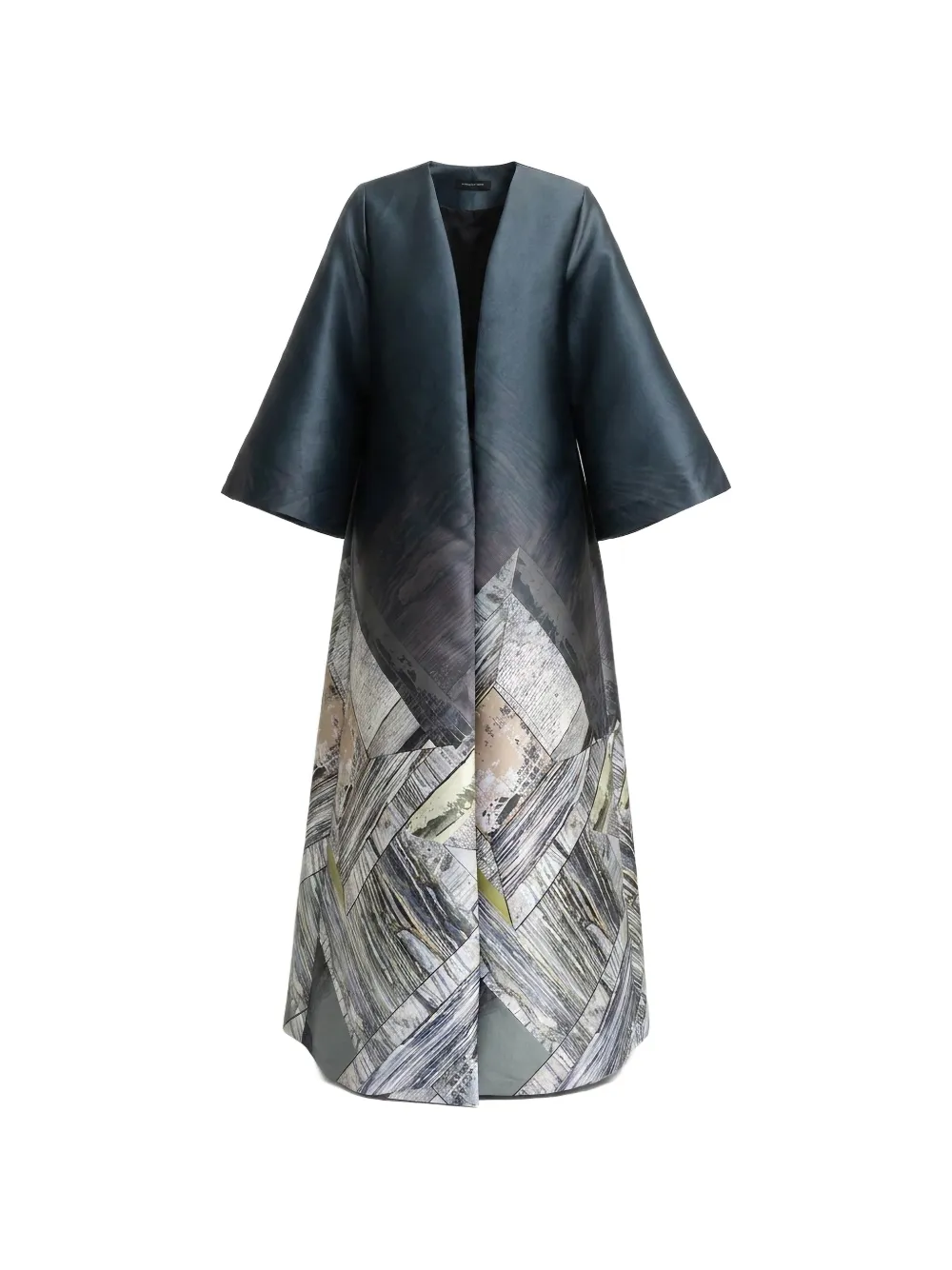Gemy Maalouf structured geometric cape - Blue