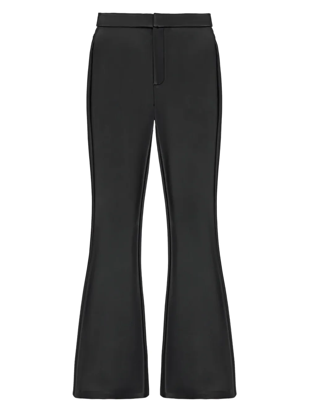 Manière De Voir Flared Patch Pocket Leggings In Black