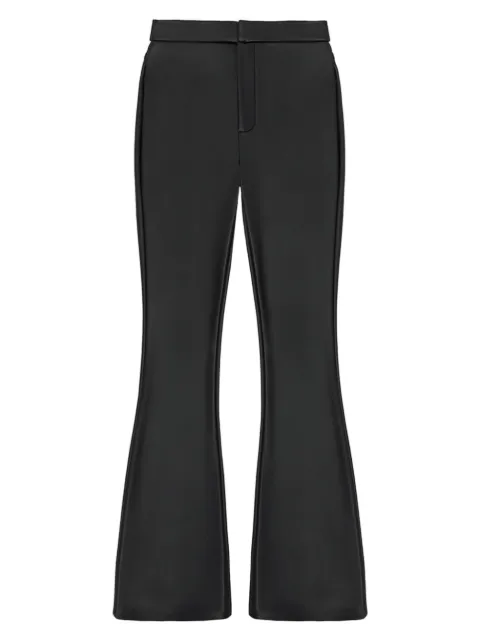 Manière De Voir 人造皮革喇叭打底裤