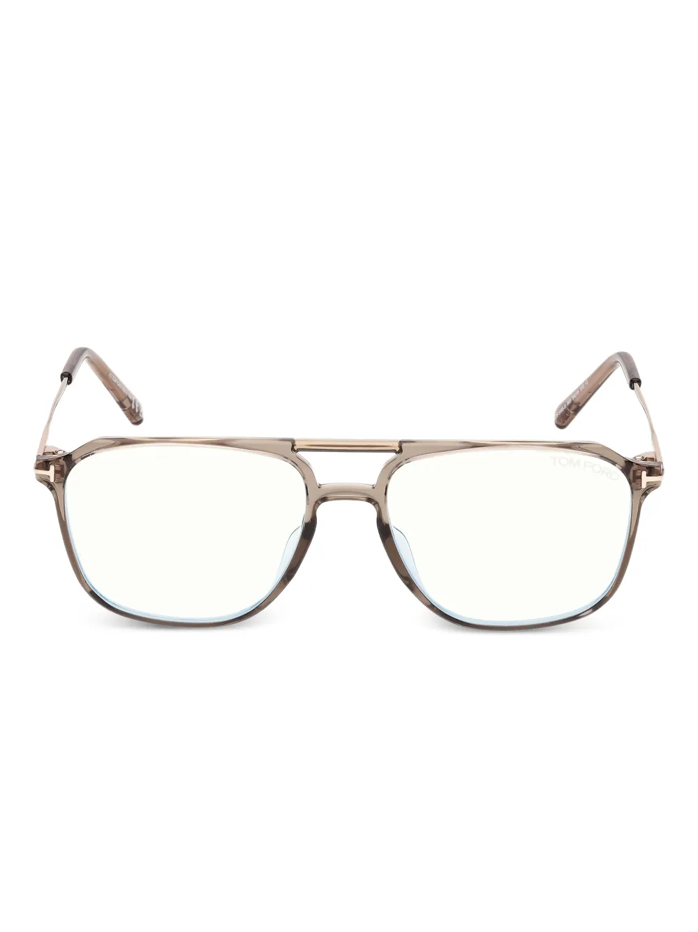 TOM FORD Eyewear lunettes de vue à monture pilote | marron | Image 1