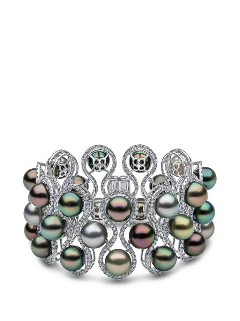 Yoko London Duchess Multi Row Tahitian diamond bracelet