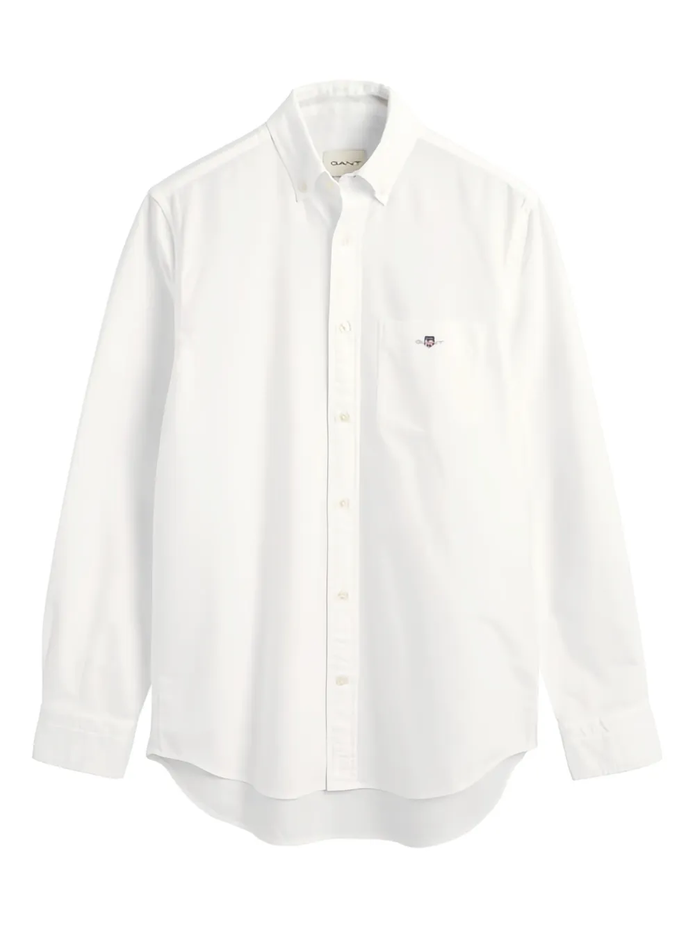 Gant chemise en soie à poche poitrine | blanc | Image 1