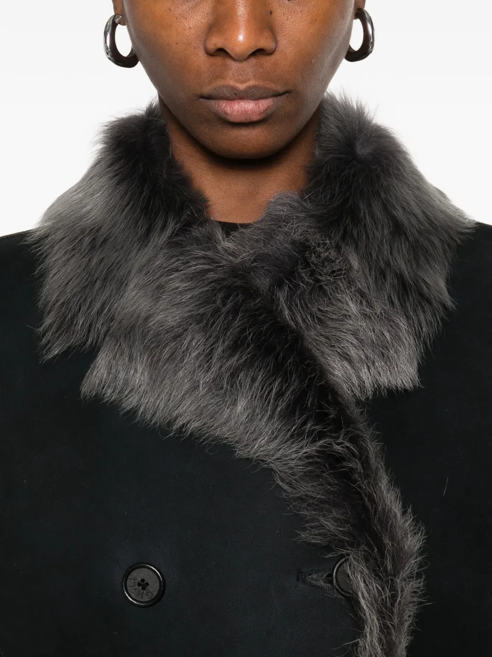 1990s Fur Trim Coat
