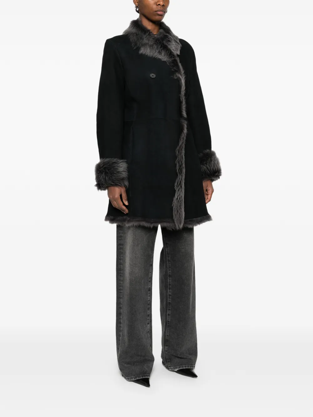 1990s Fur Trim Coat