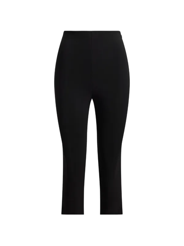 Ralph Lauren Collection Skinny Cropped Trousers in Black