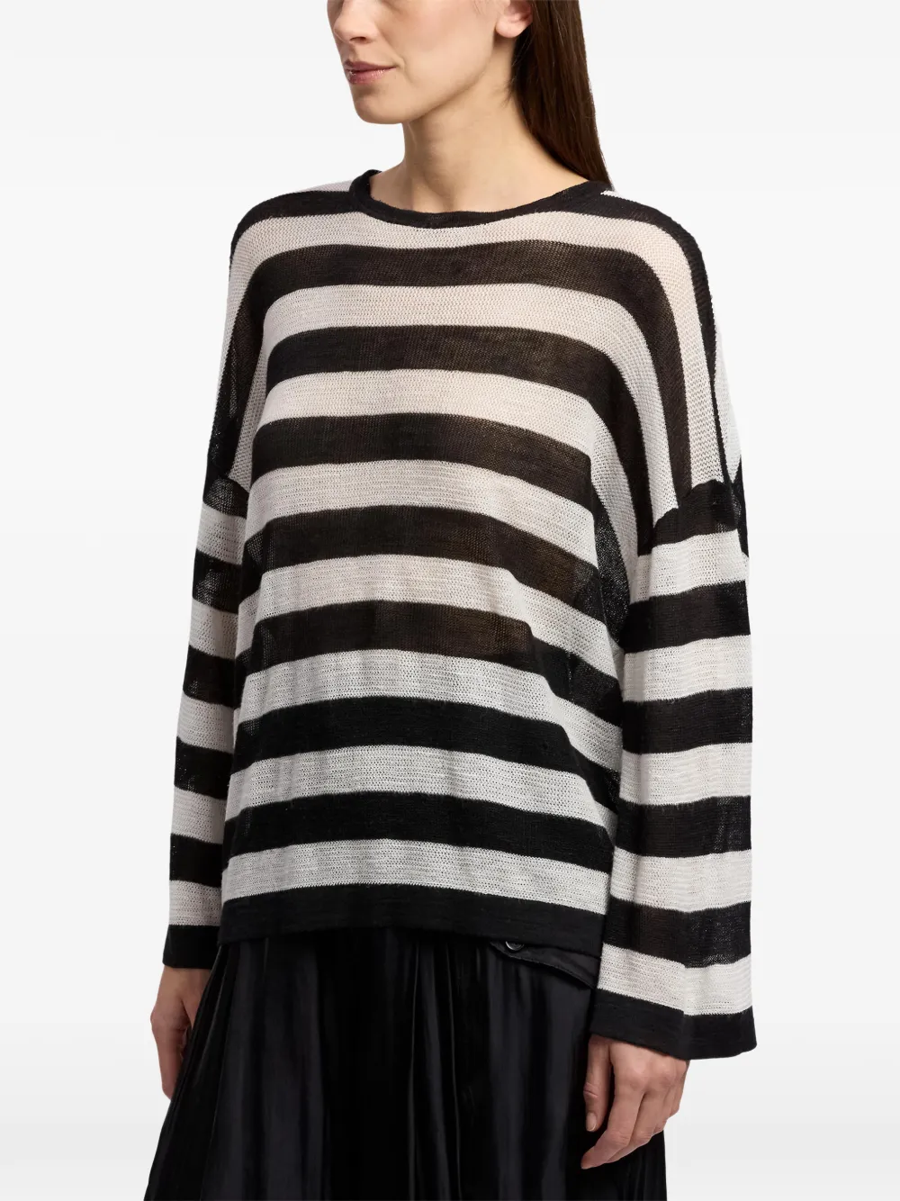 Ralph Lauren Collection Gestreepte trui Zwart