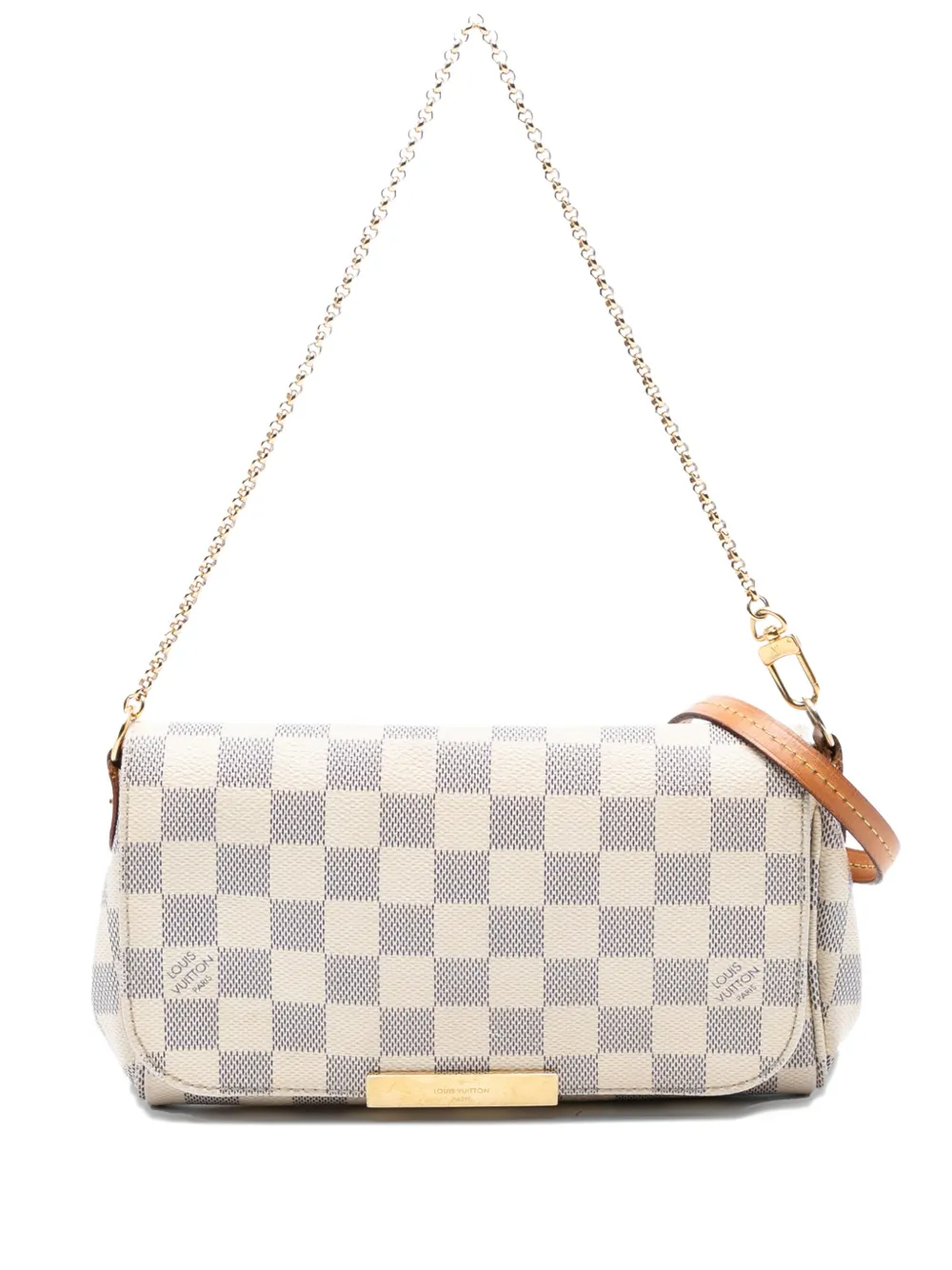 Louis Vuitton Pre-Owned 2018 Damier Azur Favorite PM satchel - White