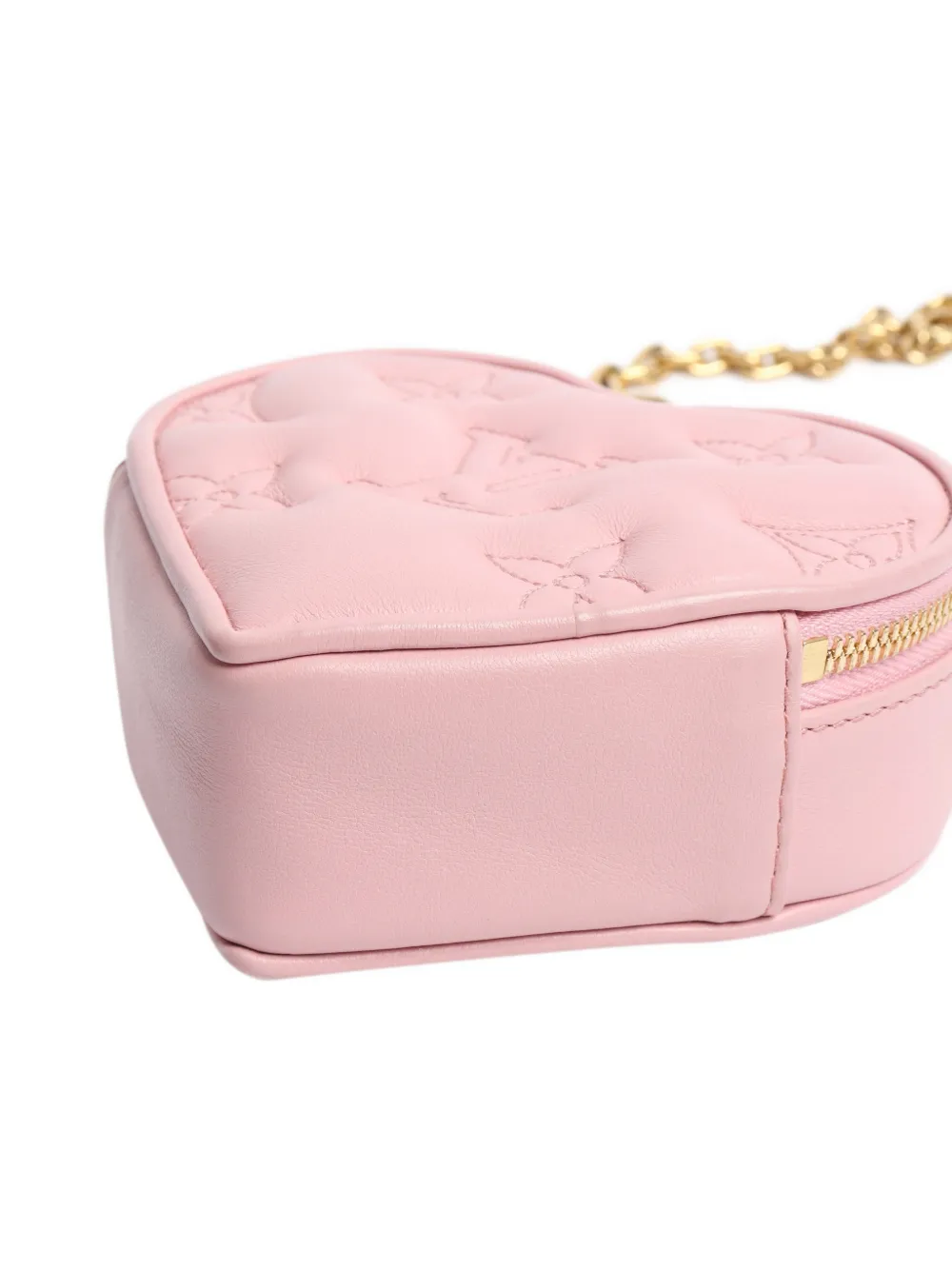 Pre-owned Louis Vuitton Pop My Heart Quilted Clutch Bag In Pink