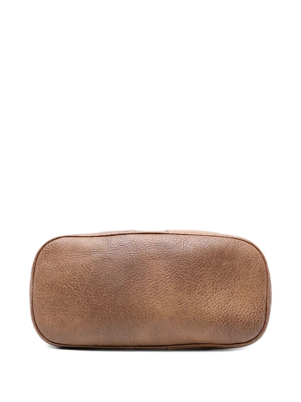 Pre-owned Gucci 2016-2025 Medium Leather Web Dome Satchel In Brown