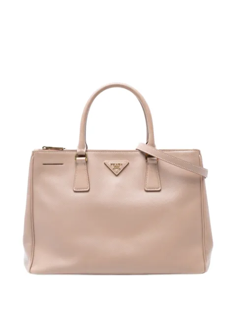 Prada Pre-Owned bolsa satchel Lux Galleria mediana de saffiano con doble cierre 2000-2025