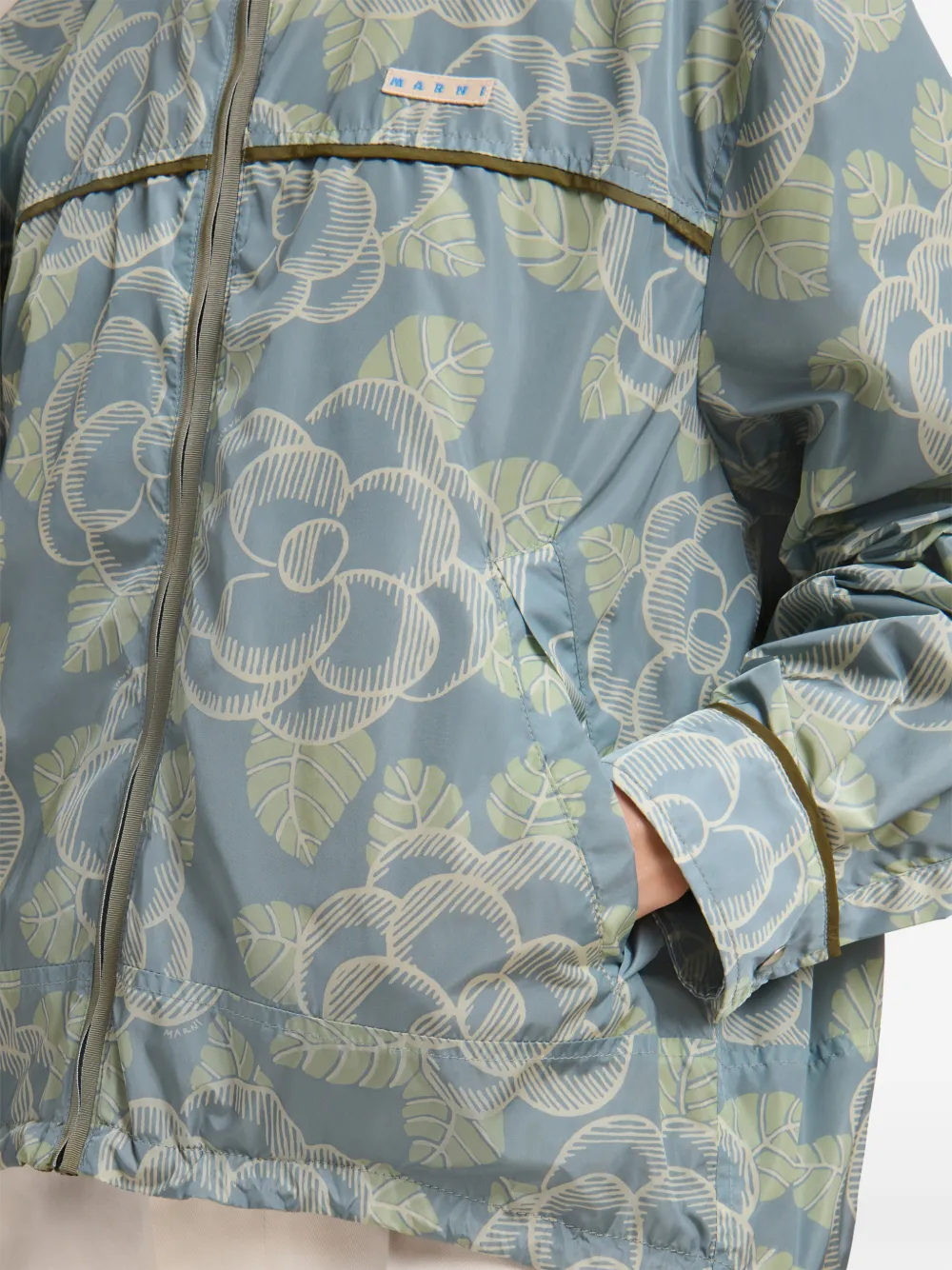Marni フローラル ジャケット | ブルー | FARFETCH JP