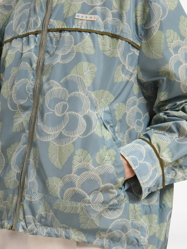 Marni フローラル ジャケット | ブルー | FARFETCH JP