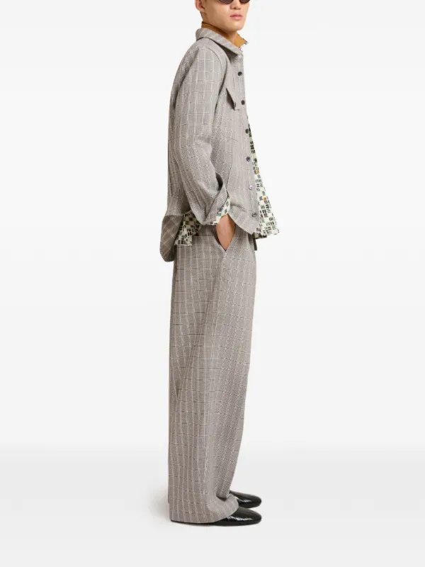 Marni チェック パンツ | グレー | FARFETCH JP