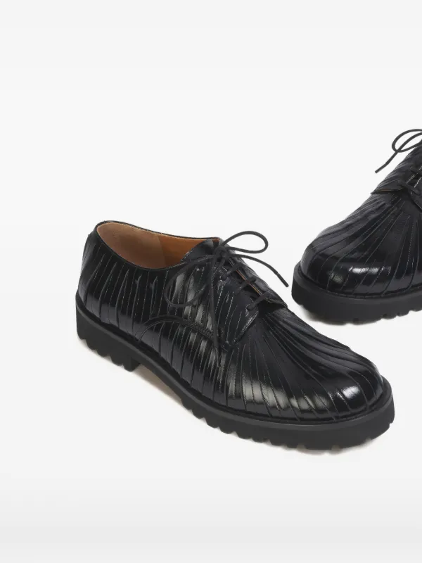 MARNI REDメタルプレート キルトタン Oxford shoes Marni cut-and-sewn Oxford Shoes | Black | FARFETCH ZA