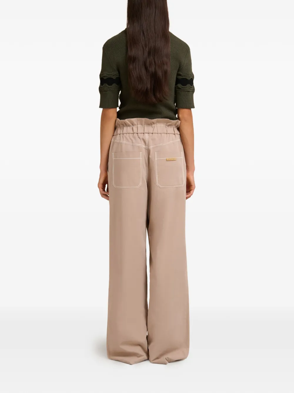 Marni Gabardine broek Beige