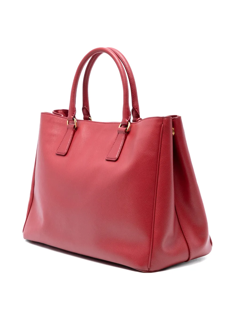 PRADA Pre-owned 2010-2025 Large Saffiano Lux Galleria Satchel In Red
