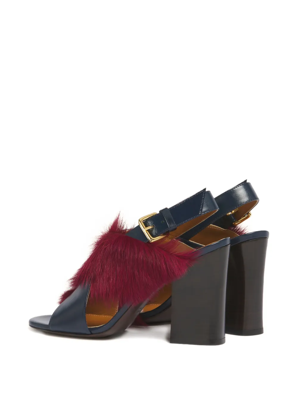 Marni Sandalen met gekruiste bandjes en gesp Blauw