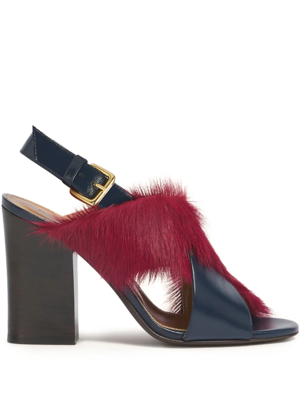 Marni Sandalen met gekruiste bandjes en gesp Blauw