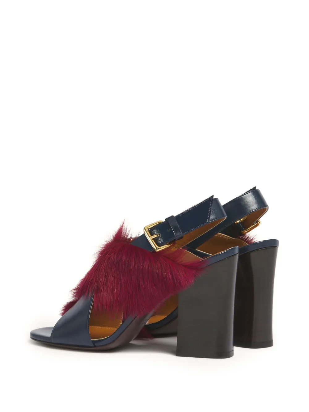 Marni Sandalen met gekruiste bandjes en gesp Blauw