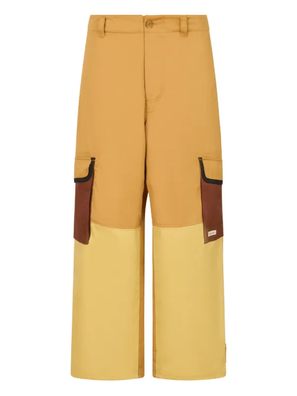 Marni Colour-block Cargo Pants in Yellow