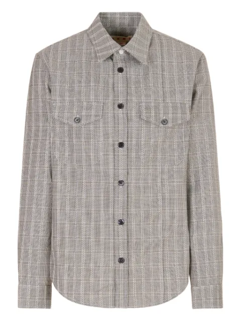 Marni camisa con bolsillos y solapa