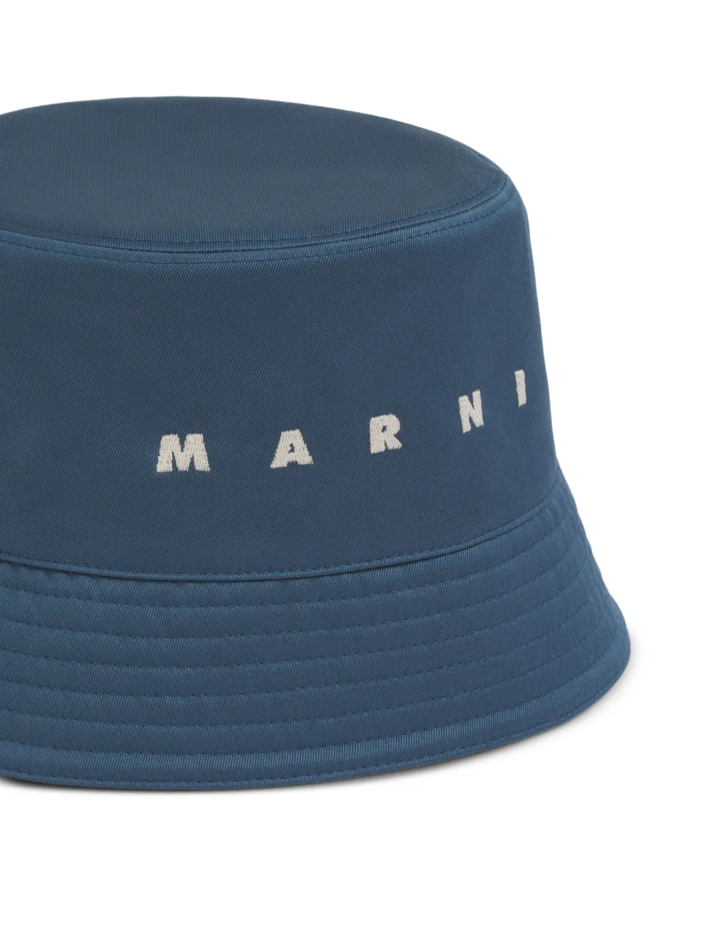  Marni Embroidered-lettering Bucket Hat - Blue 