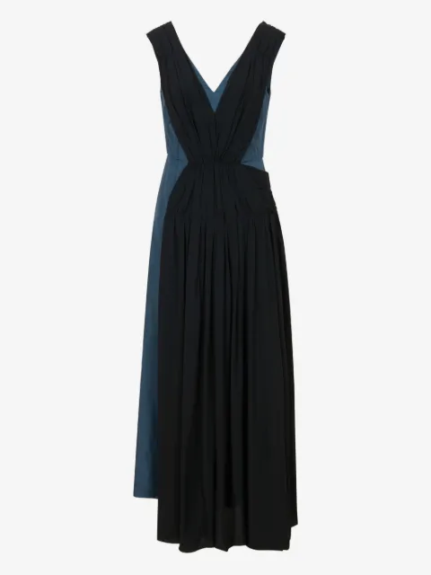 Marni twill dress with asymmetric draping