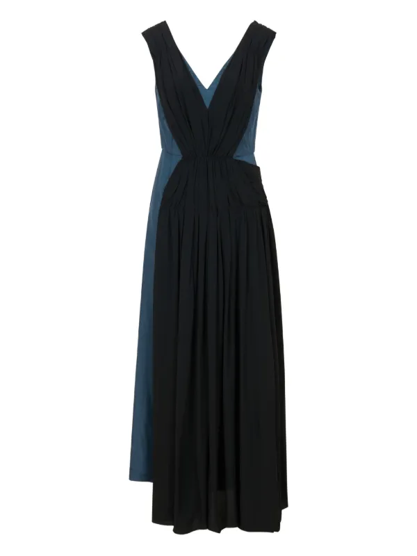 marni asymmetric dress Marni Twill Dress With Asymmetric Draping | Black