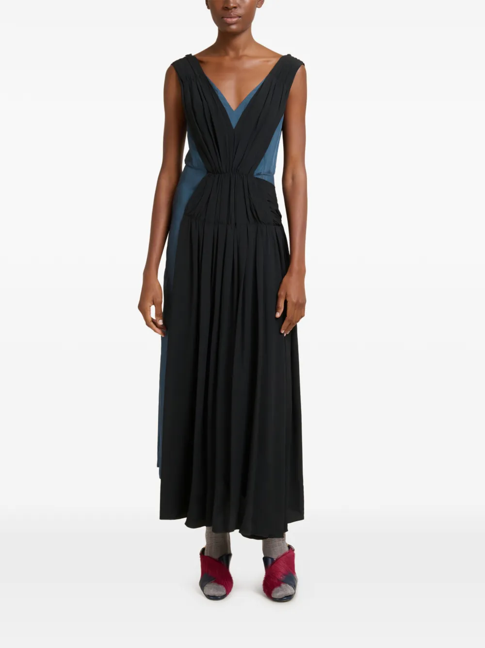 Marni draping-detail split mini dress | Day Dresses | Image 2