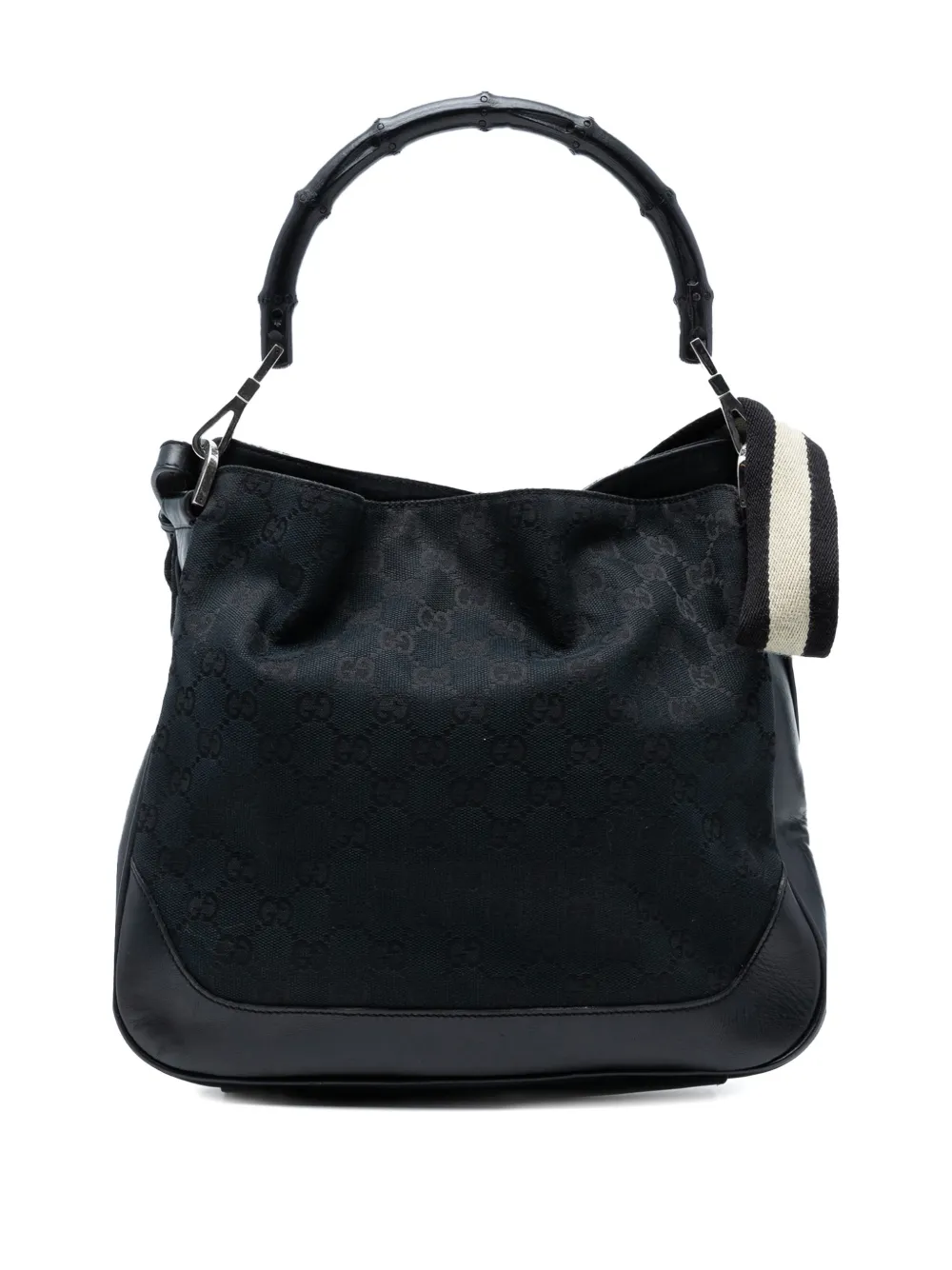 Gucci Pre-Owned 2000-2015 GG Canvas Bamboo Web satchel - Blu