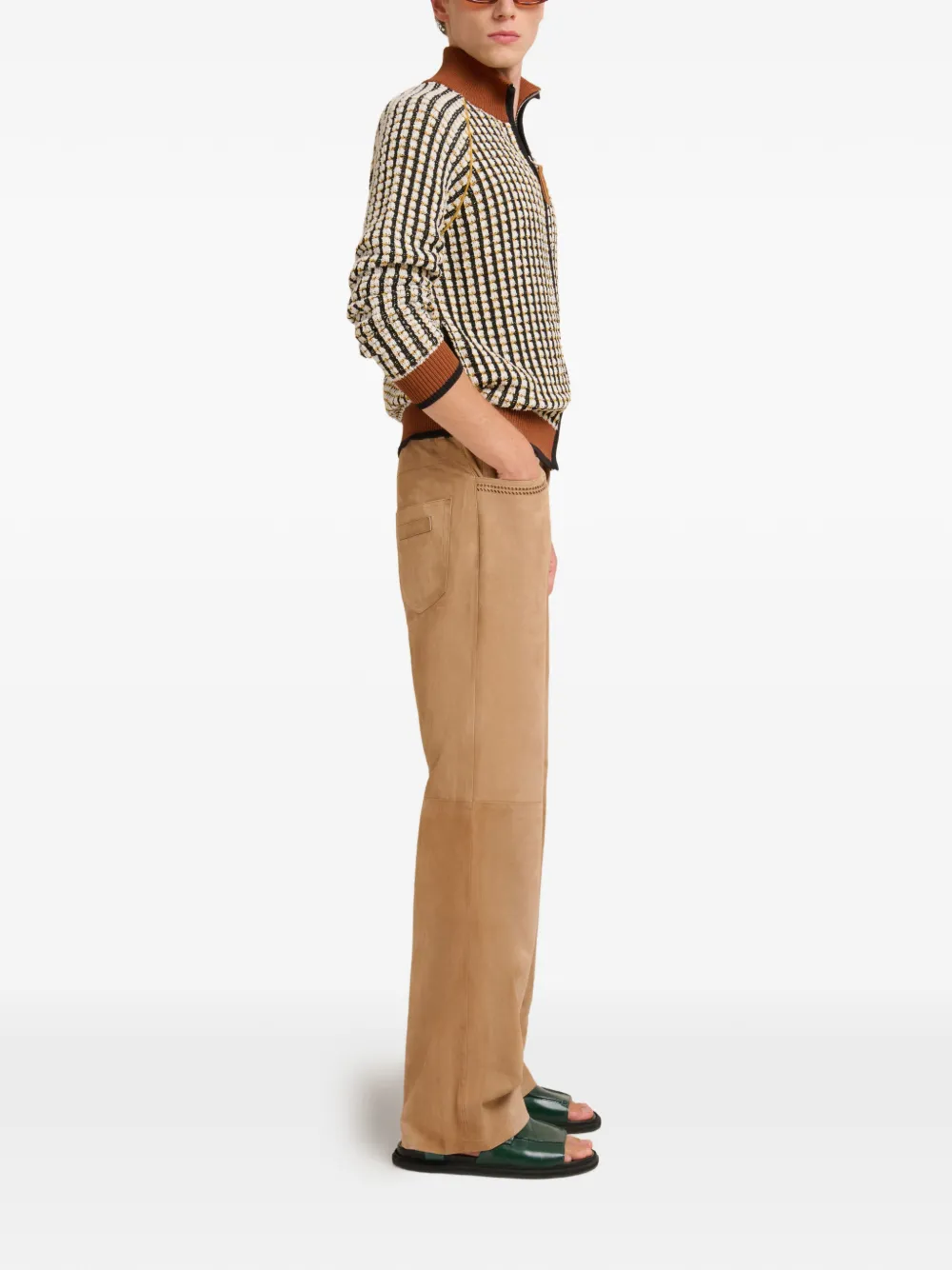 Marni Cutout-detail Trousers - Neutrals 