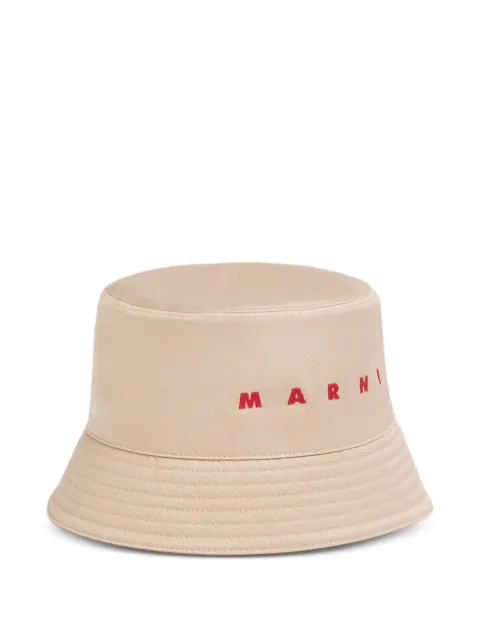 Marni embroidered-logo bucket hat