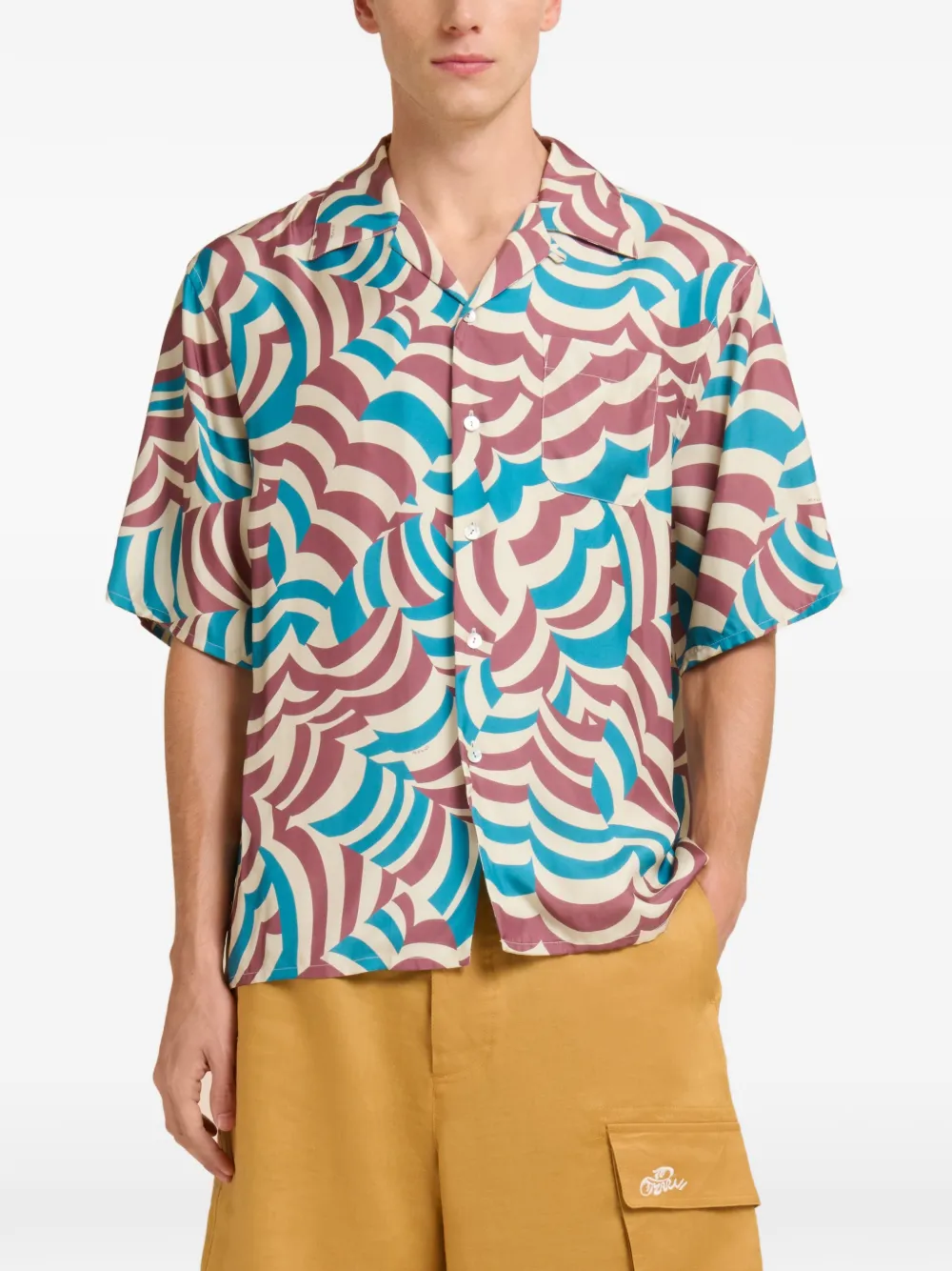 Marni short-sleeves shirt - Blauw