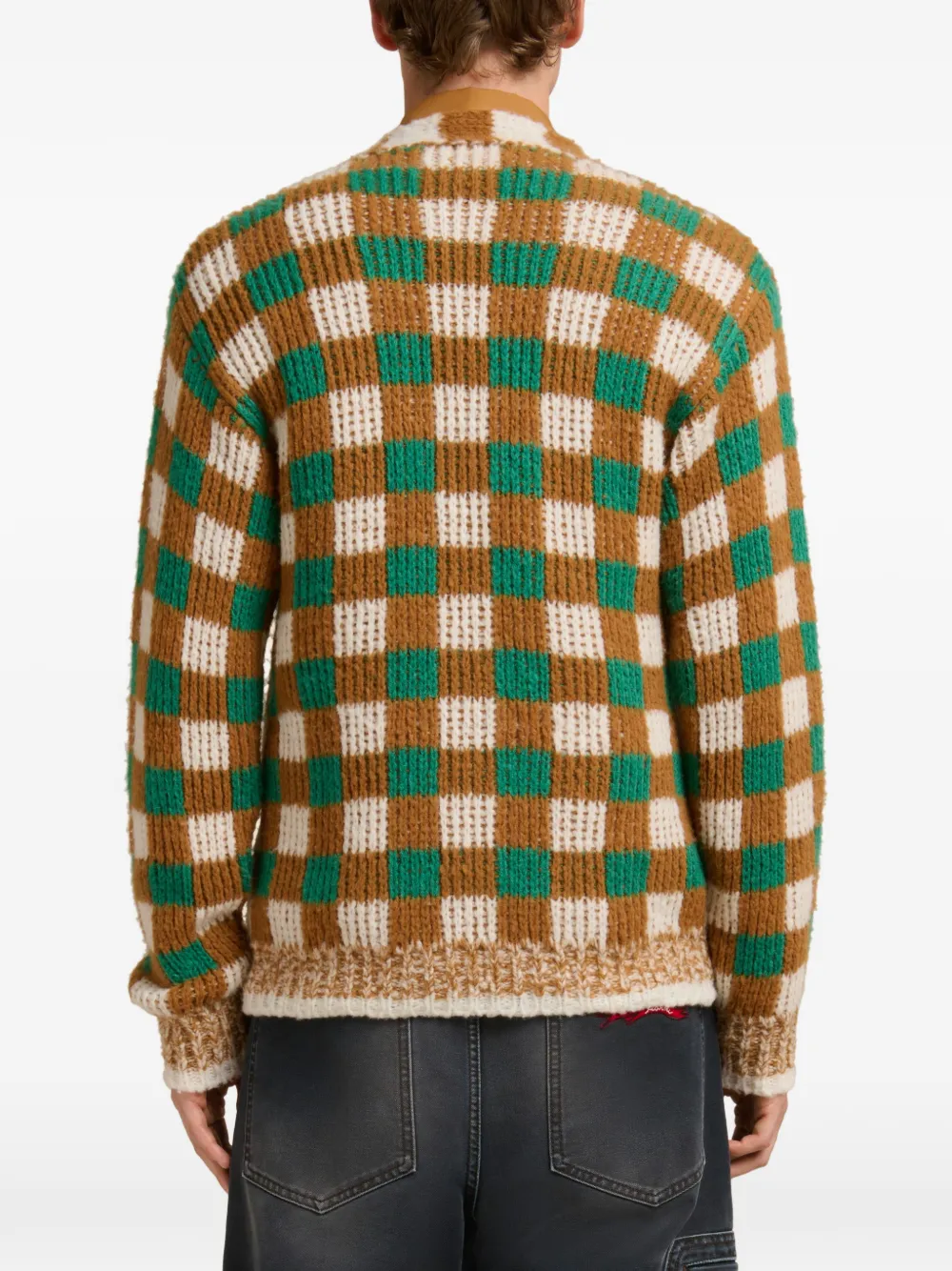Marni Vest met geruit patroon Bruin