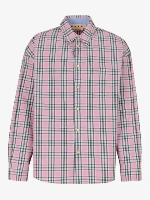 Marni checked-pattern long-sleeve shirt