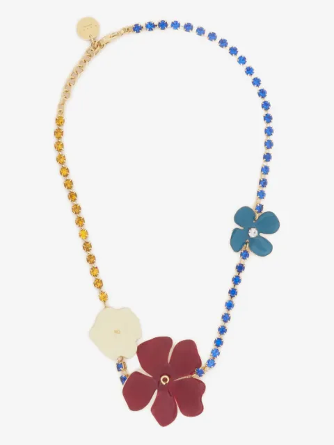 Marni collar con strass y flor