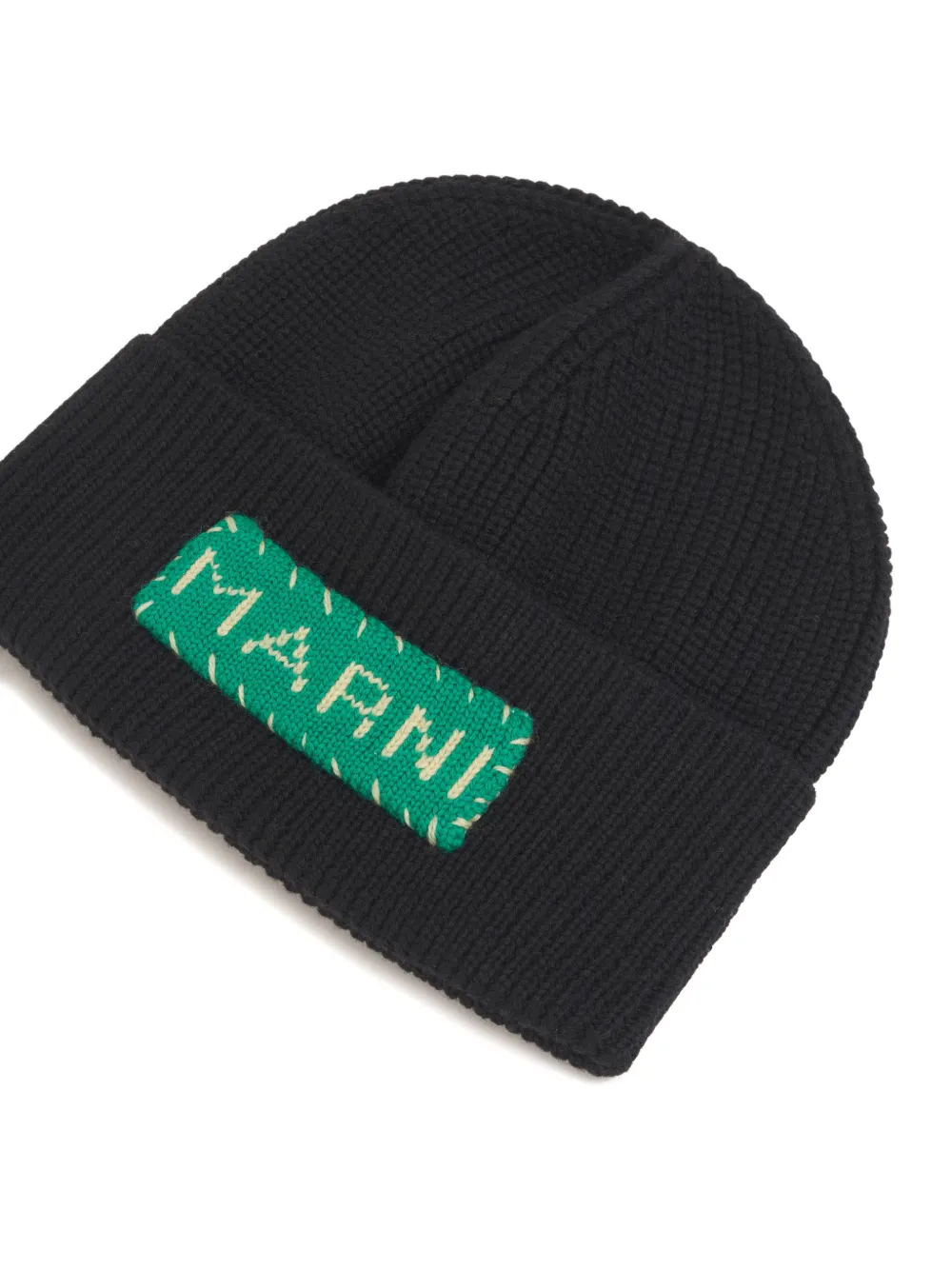  Marni Patch Beanie - Black 