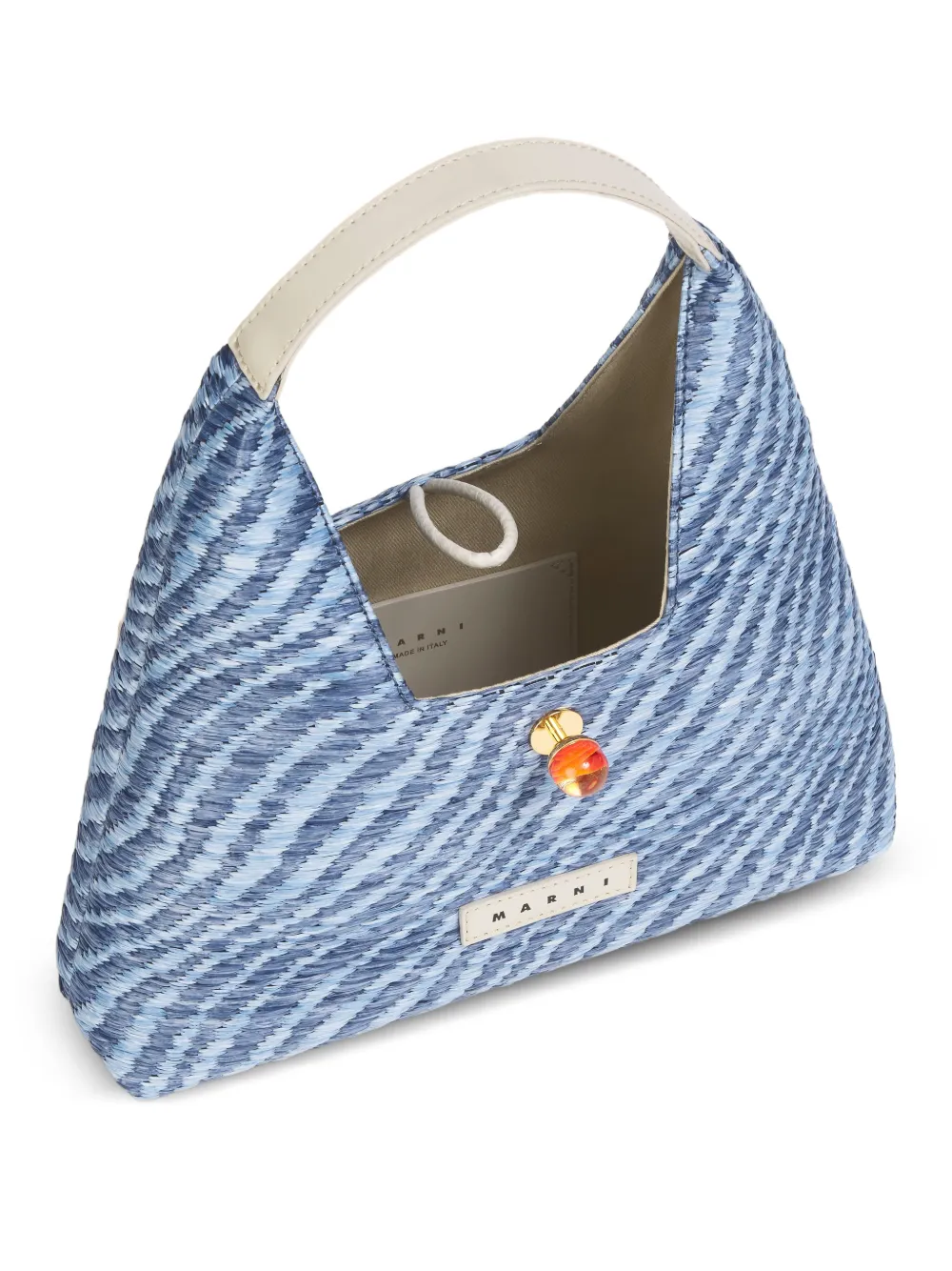 Marni Trapeze shopper met cabochon Blauw