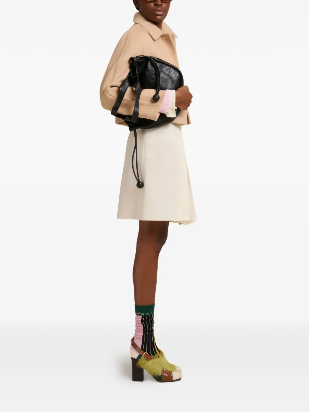 Marni Buttoned Jacket In Neutral